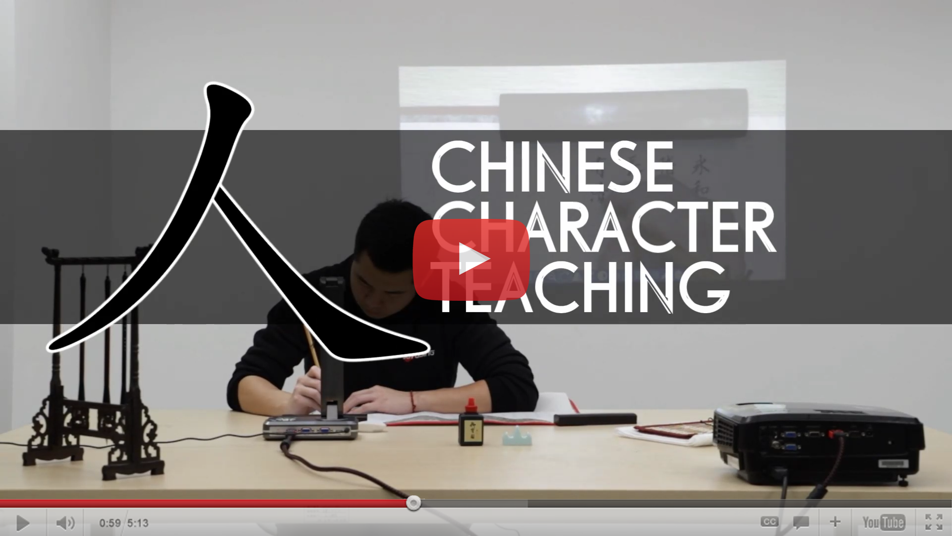 a Chinese calligraphy class teaching a Chinese calligraphy class teaching